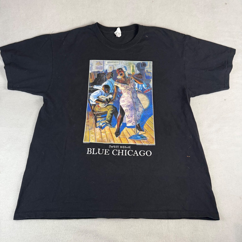 Anvil Blue Chicago Sweet Home Mojo Mama John Carroll Doyle‎ Graphic T-Shirt XL